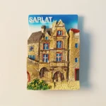 France Sarlat historic building fridge magnet front view