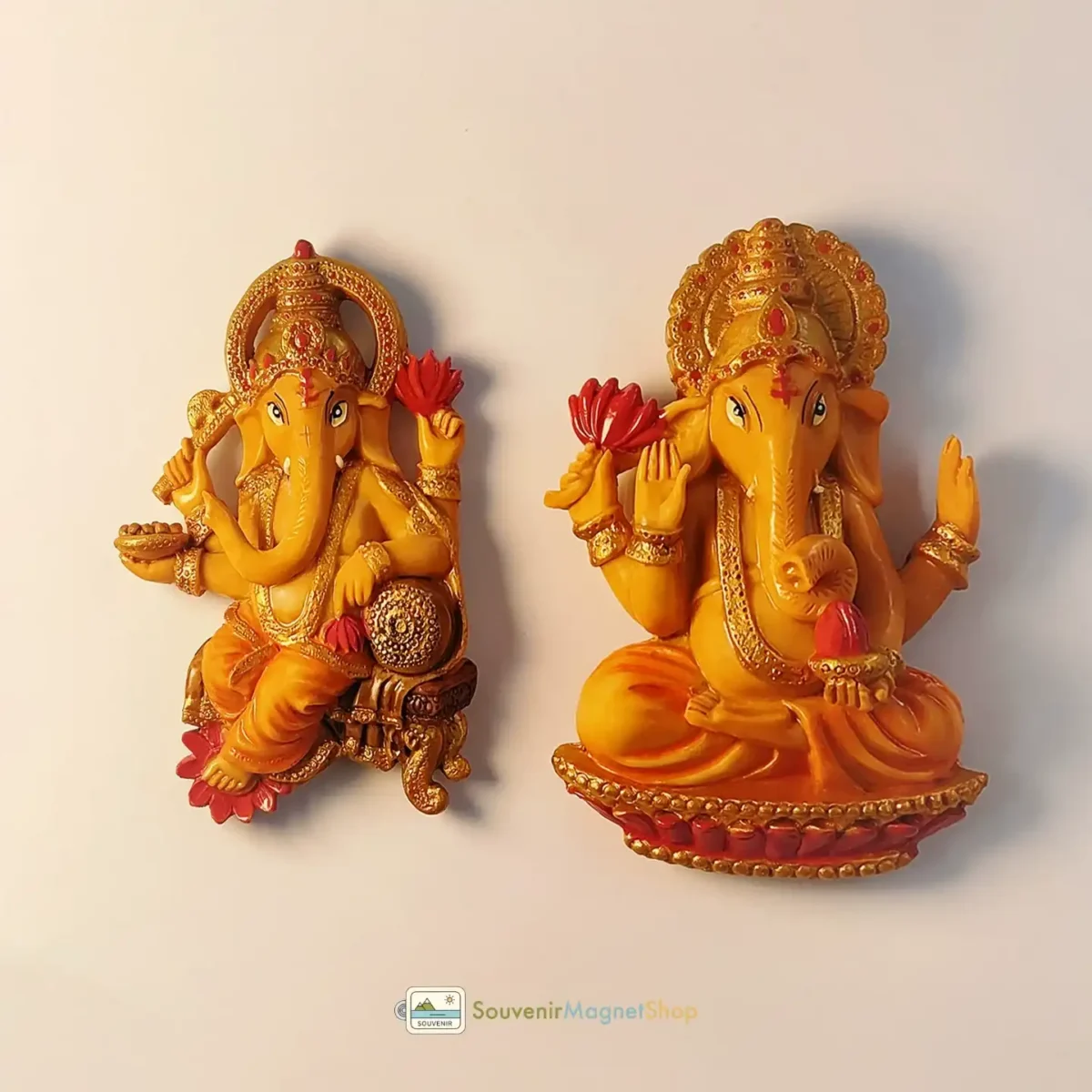 India Ganesha magnet showing the depth of the 3D relief and stereoscopic textures