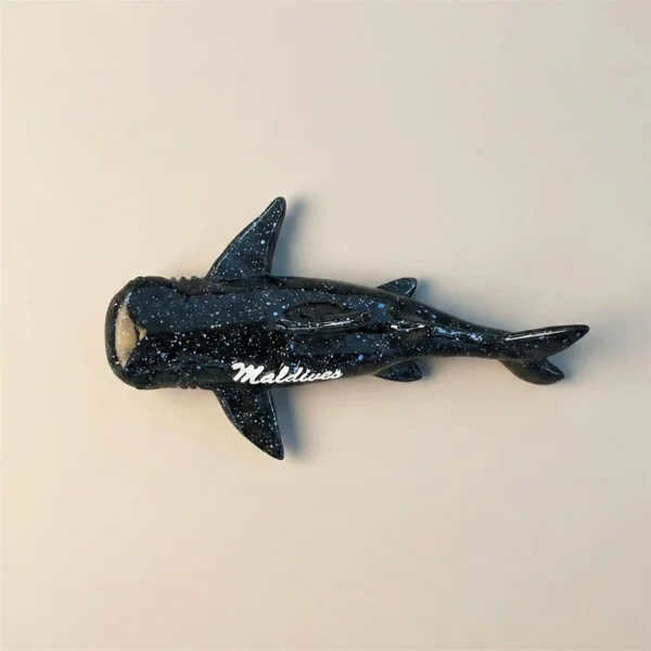 Maldives Whale Shark 3D fridge magnet front view - Premium travel souvenir