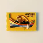Malta Luzzu Fishing Boat fridge magnet front view