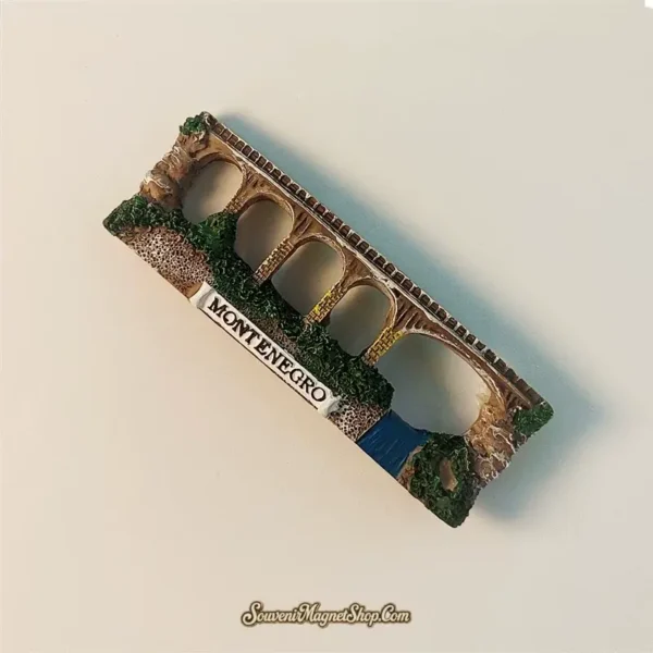 Decorative Montenegro Tara River Canyon Bridge travel gift magnet, perfect for collectors and enthusiasts.