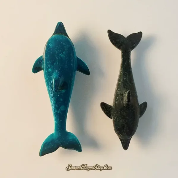 Unique Semporna dolphin travel gift magnets, ideal for ocean enthusiasts and collectors, a perfect memento from Malaysian adventures.